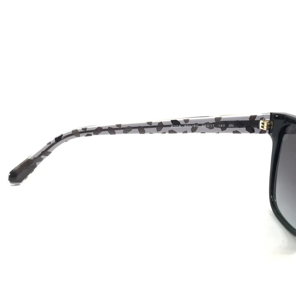 Bvlgari Sunglasses 8208 501/8G Black Gold Frames with Gradient Gray Lenses